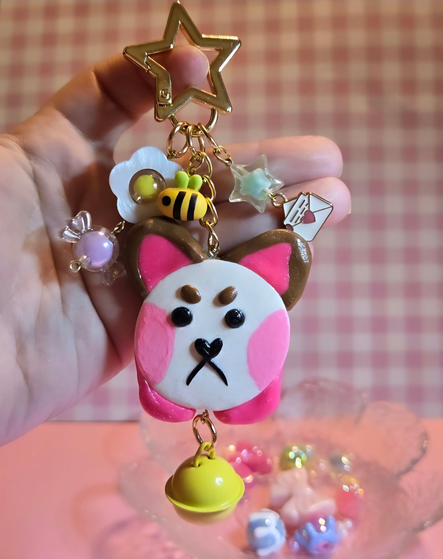 Bee and Puppycat Keychain | Colorful Bag charm